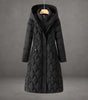 Manteau Long à Capuche en Duvet pour Femmes