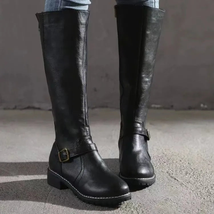 Bottes Orthopédiques en Cuir Élégantes pour Femmes