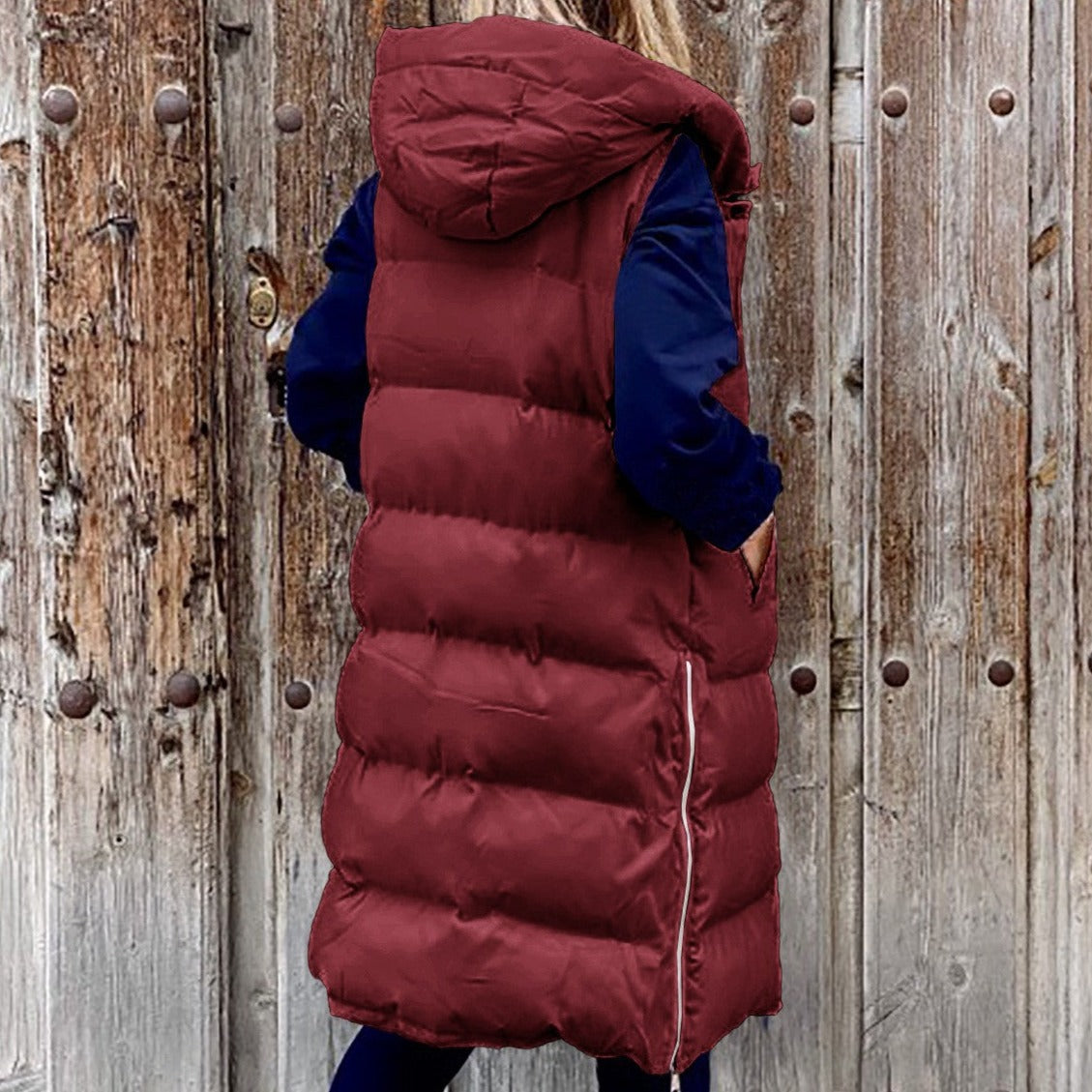 Veste à Capuche Longue Casual pour Femmes