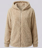 Veste Polaire Teddy à Capuche pour Femme