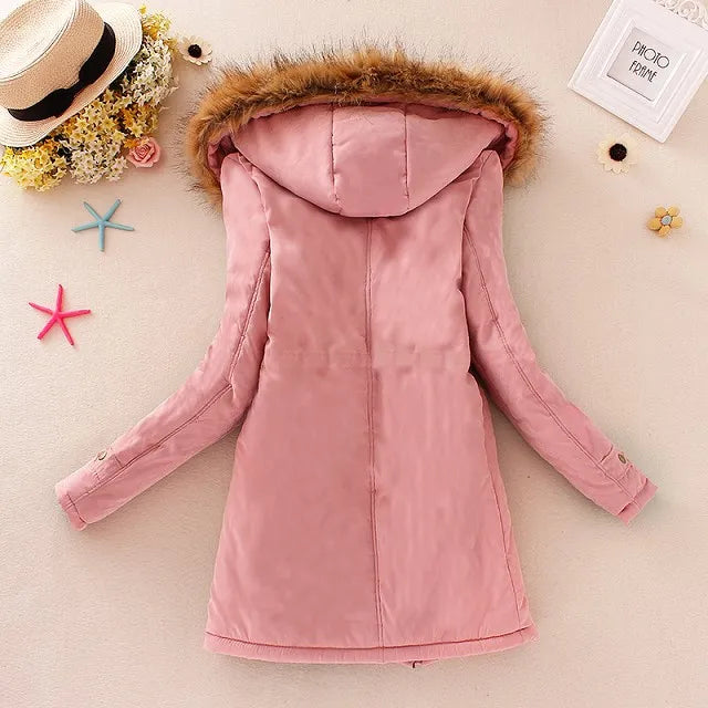 Parka Douillette à Capuche pour Femmes