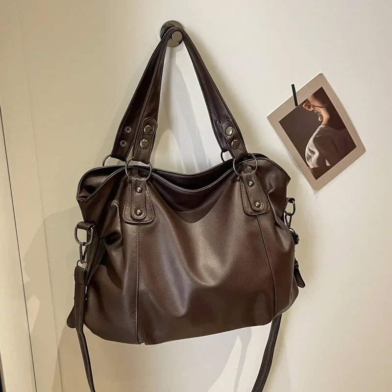 Grand Sac à Main en Cuir Souple pour Femmes