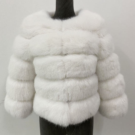 Manteau Imitation Fourrure Élégante pour Femmes