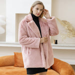 Veste en Fausse Fourrure Élégante pour Femmes