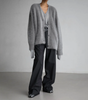 Cardigan Oversize à Col V et Manches Longues pour Femme