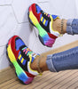 Baskets Colorées à Lacets Arc-en-ciel pour Femmes