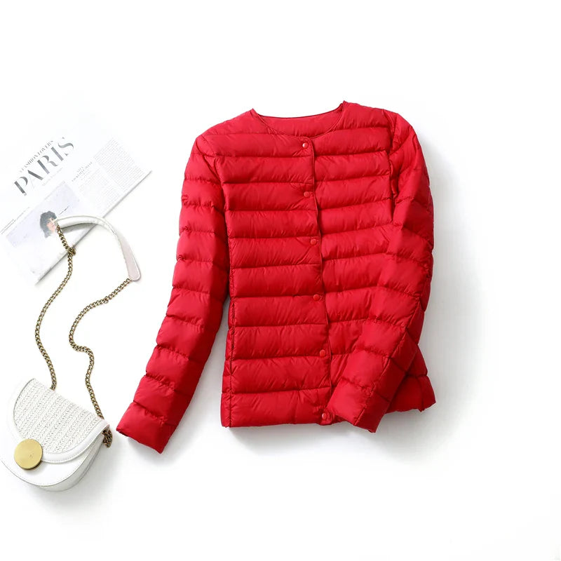 Doudoune ultra légère en nylon pour Femme