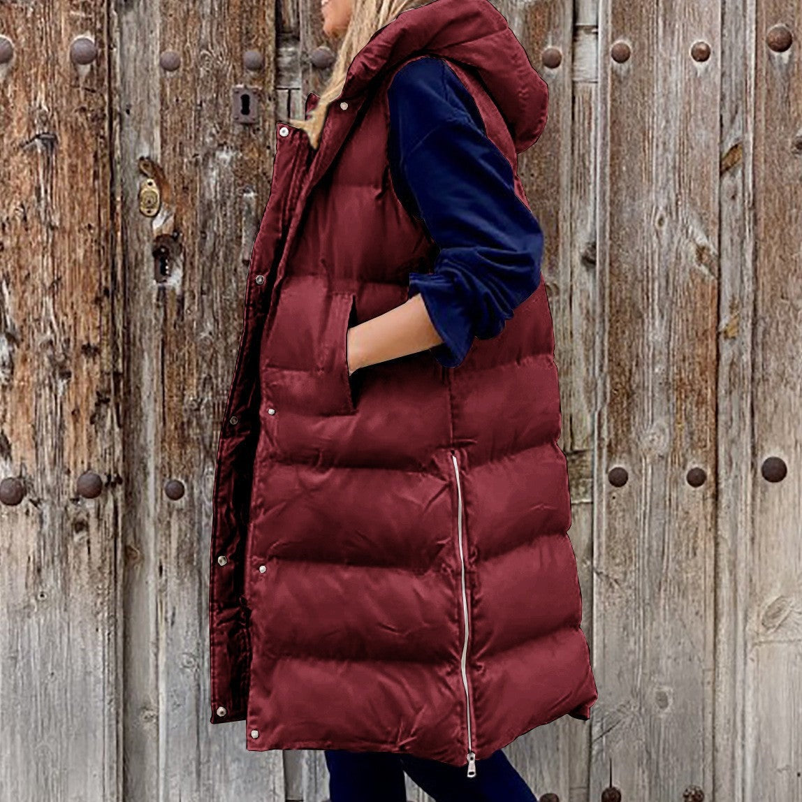 Veste à Capuche Longue Casual pour Femmes