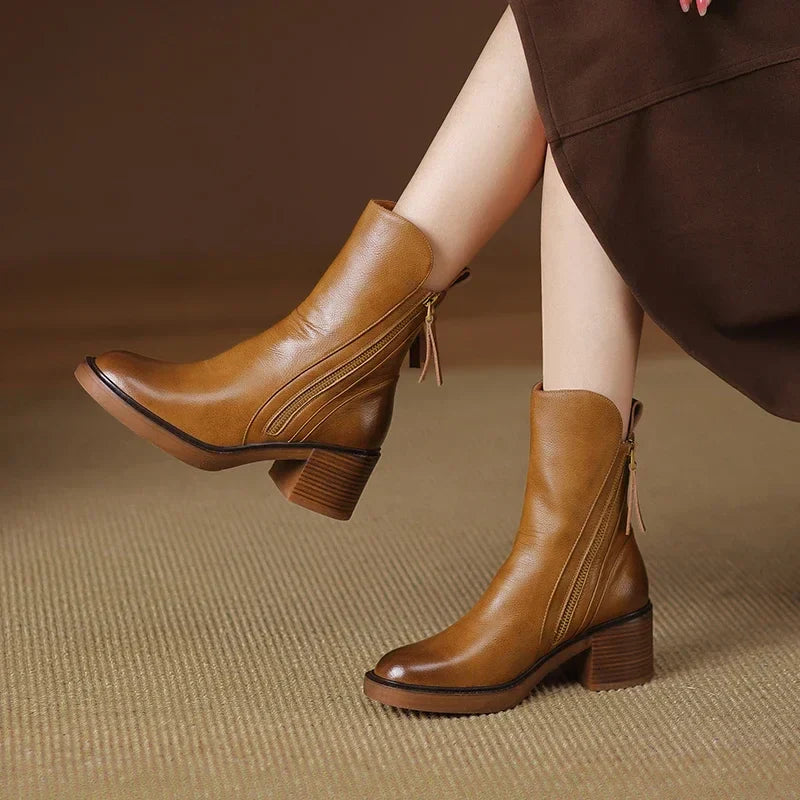 Elegant Leather Boots for Women
