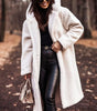 Manteau d'Hiver Long à Capuche pour Femmes