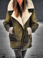 Veste en Daim Sherpa Elégante pour Femmes