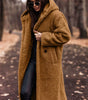 Manteau d'Hiver Long à Capuche pour Femmes