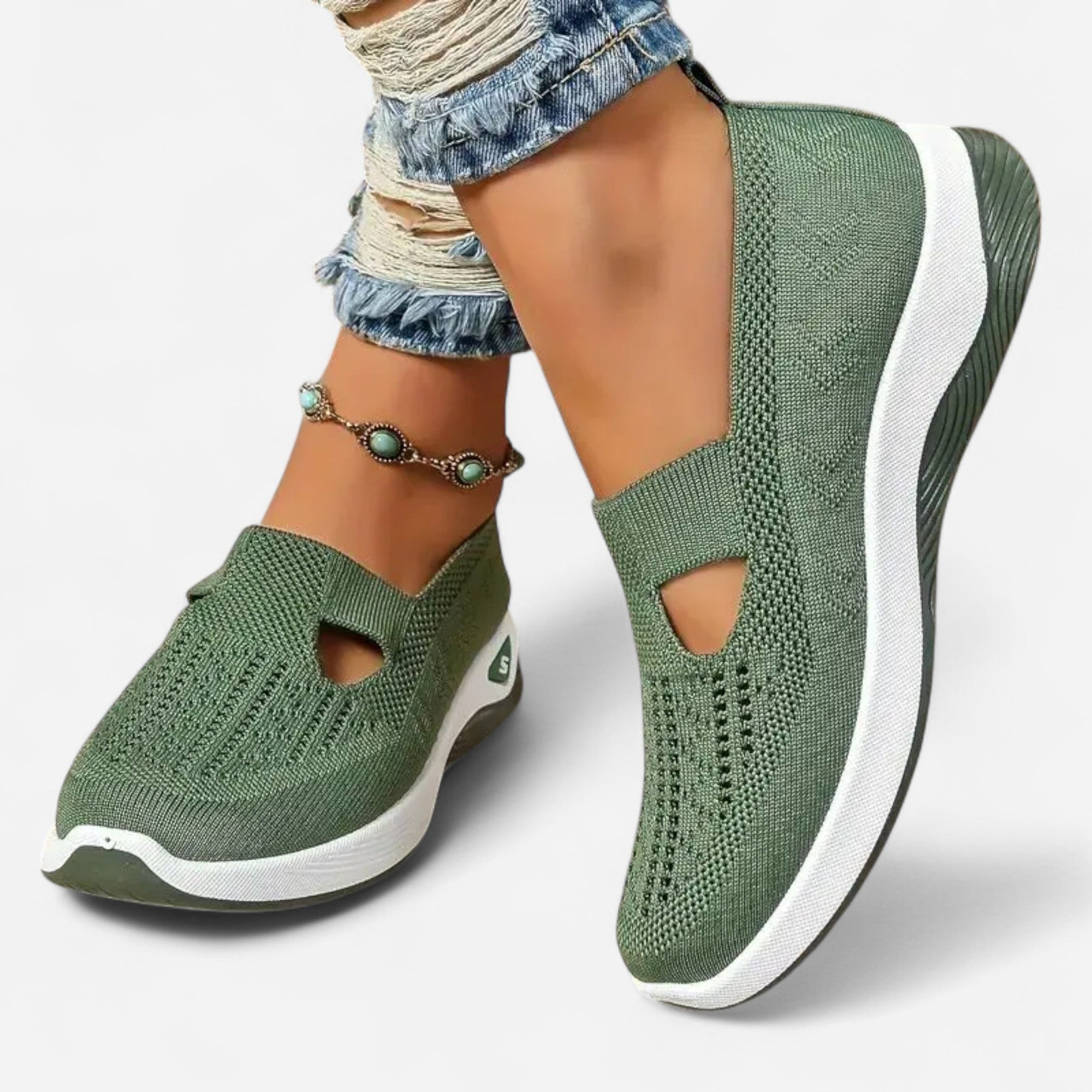 Chaussures Slip-On en Mesh pour Femmes