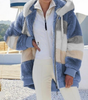 Veste en Fourrure Synthétique à Capuche pour Femmes