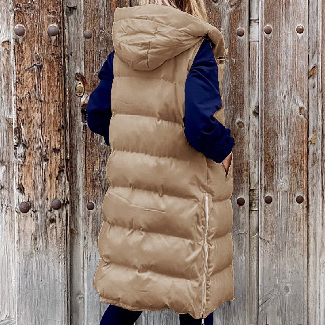 Veste à Capuche Longue Casual pour Femmes
