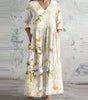 Robe Longue à Motif Floral pour Femmes