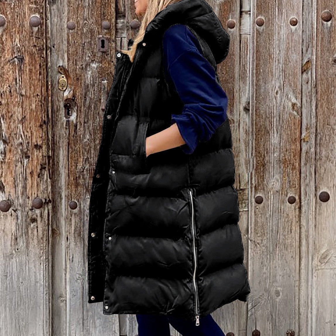 Veste à Capuche Longue Casual pour Femmes