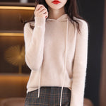 Hoodie en Laine Mérinos Léger pour Femmes