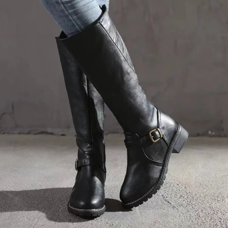 Bottes Orthopédiques en Cuir Élégantes pour Femmes