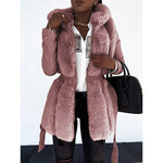 Manteau en Faux Cuir pour Femmes