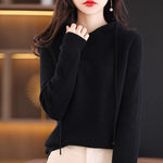 Hoodie en Laine Mérinos Léger pour Femmes