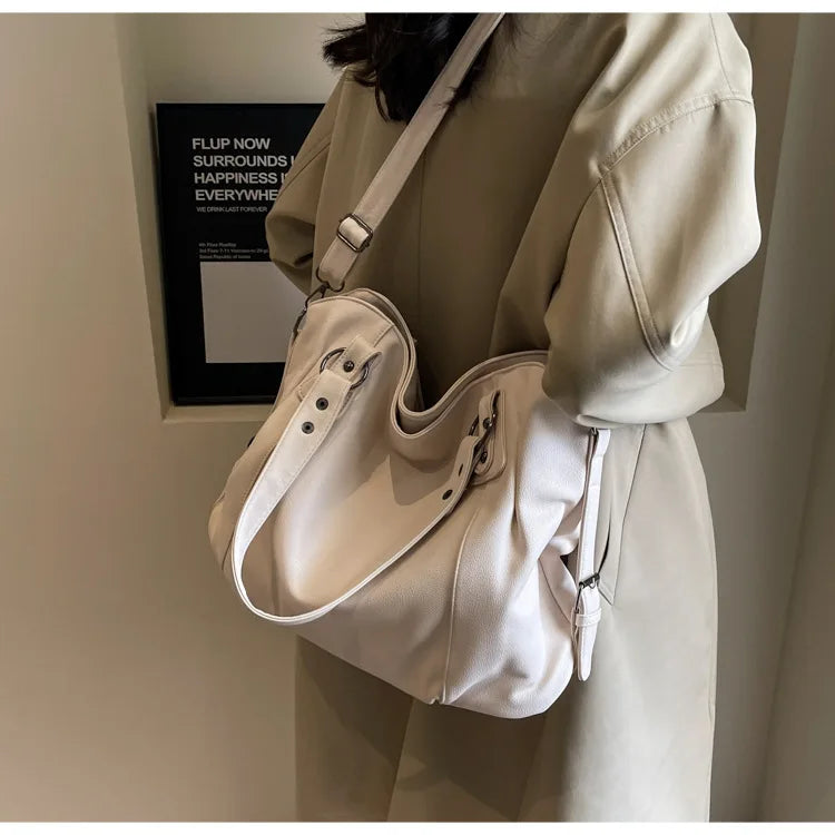 Grand Sac à Main en Cuir Souple pour Femmes