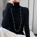 Pull à Col Roulé en Laine pour Femmes