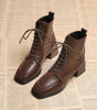 Bottes Cheville à Lacets pour Femmes