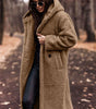 Manteau d'Hiver Long à Capuche pour Femmes