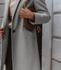 Manteau Long Casual avec Col Revers pour Femmes