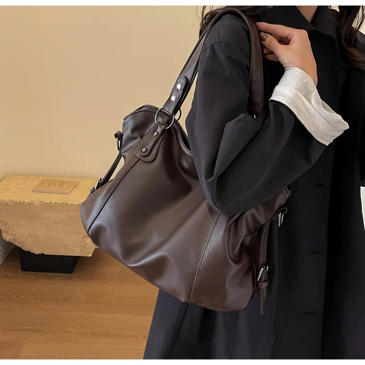 Grand Sac à Main en Cuir Souple pour Femmes