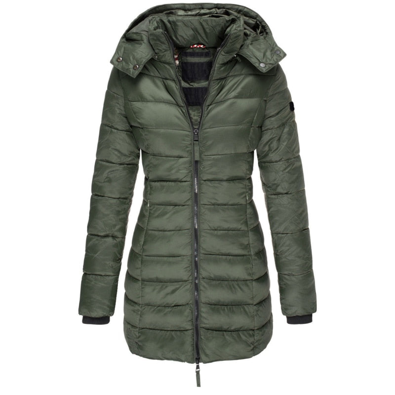 Parka Long Hiver à Capuche pour Femmes