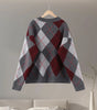 Pull en maille argyle pour Femmes