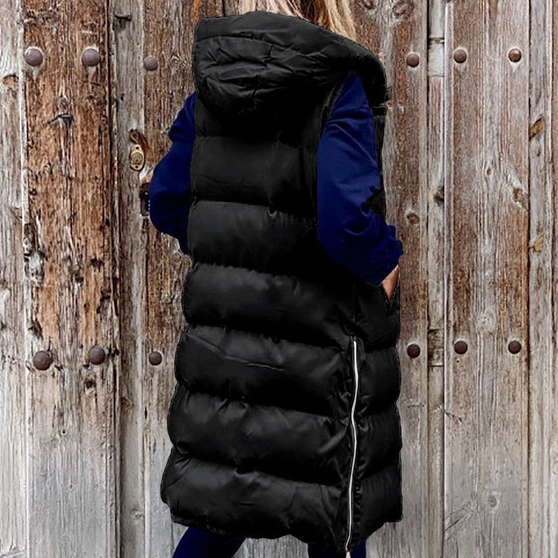 Veste à Capuche Longue Casual pour Femmes