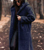 Manteau d'Hiver Long à Capuche pour Femmes