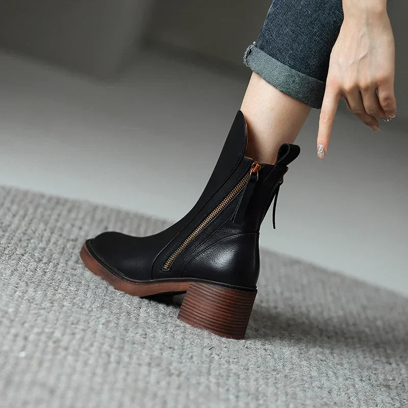 Elegant Leather Boots for Women