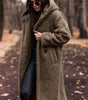 Manteau d'Hiver Long à Capuche pour Femmes