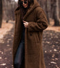 Manteau d'Hiver Long à Capuche pour Femmes