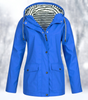 Veste de Pluie Courte à Capuche pour Femme