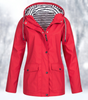Veste de Pluie Courte à Capuche pour Femme