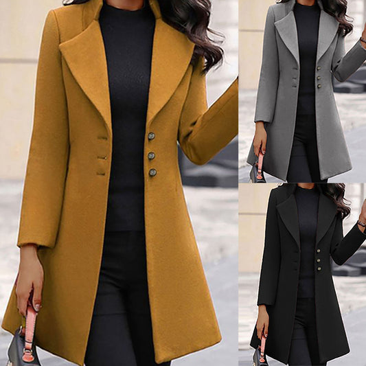 Manteau Laine Classique Italien pour Femmes