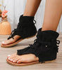 Sandales Bohèmes avec Franges pour Femmes