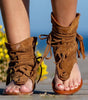 Sandales Bohèmes avec Franges pour Femmes