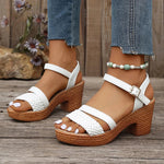 Sandales Design Tissé pour Femmes