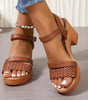 Sandales Design Tissé pour Femmes