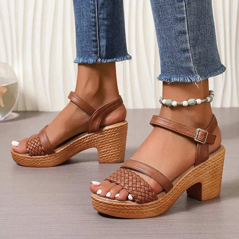 Sandales Design Tissé pour Femmes