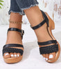 Sandales Design Tissé pour Femmes