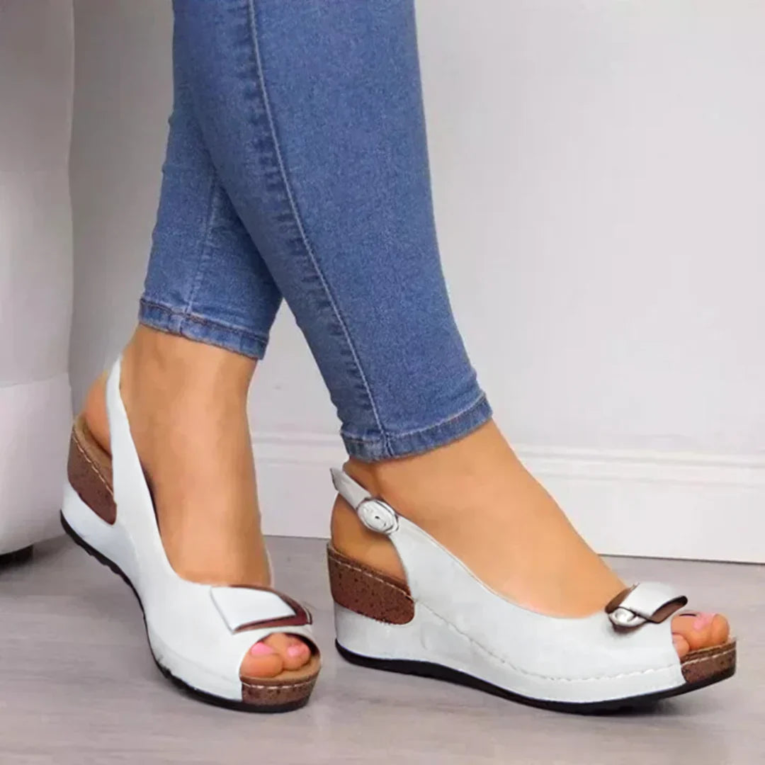 Sandales Éléantes avec Semelle Orthopédique pour Femmes