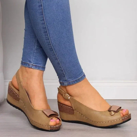 Sandales Éléantes avec Semelle Orthopédique pour Femmes