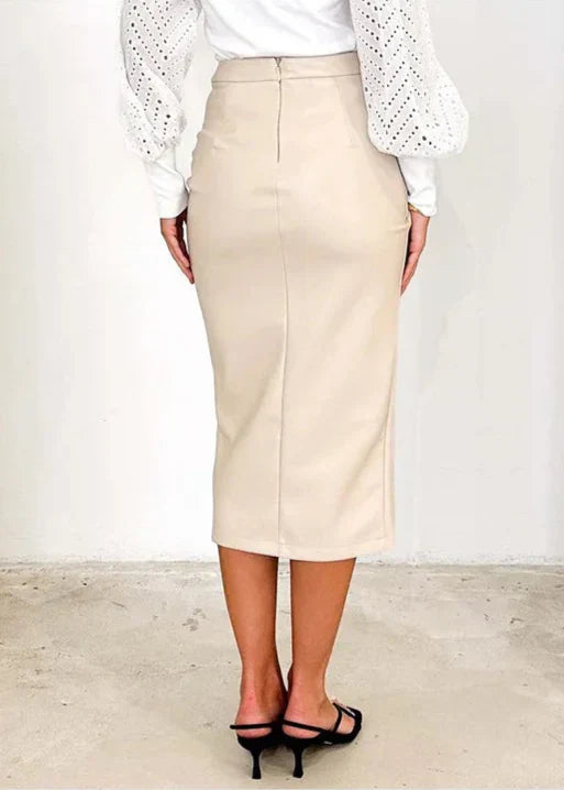 Jupe en cuir synthétique pour Femme